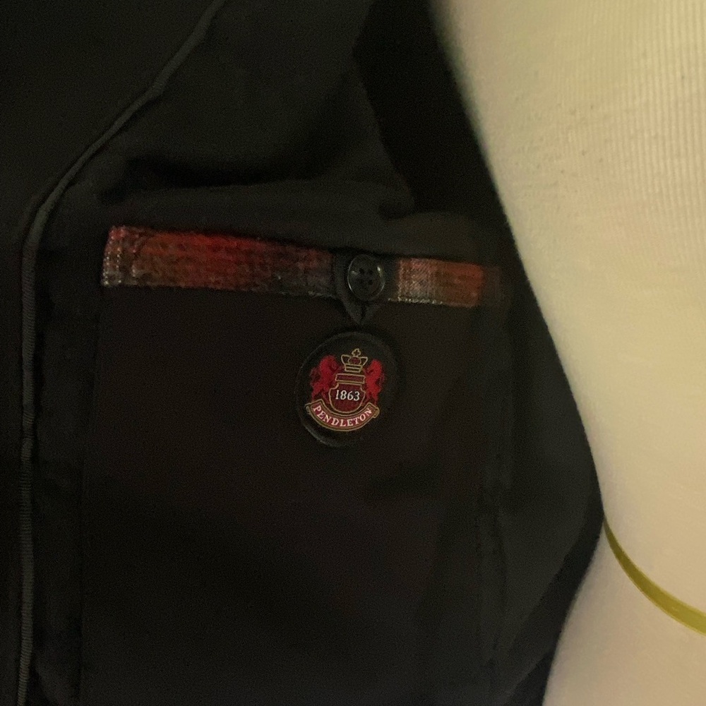 Pendleton Red and Brown Lightweight Plaid Shirt Jacket - Picture 4 of 7